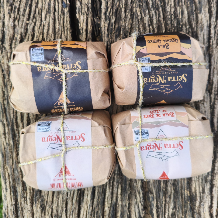 BALA DE DOCE DE LEITE E BALA QUEBRA QUEIXO SERRA NEGRA 400GRS
