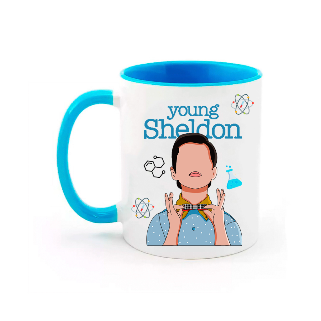 Caneca the big bang theory - young sheldon - jovem sheldon