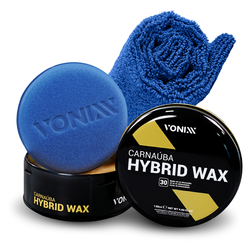 Kit Cera Vonixx Carnaúba Hybrid Wax Cera Lata 120ml Protetora Brilho Duradouro Toalha Microfibra em Oferta na Shopee
