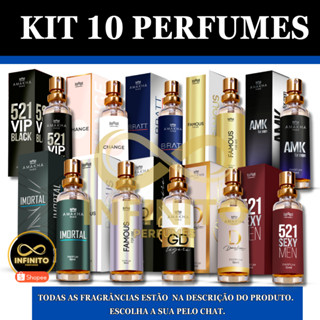 10 Perfumes de Bolso 15ml - Amakha Paris em Oferta na Shopee
