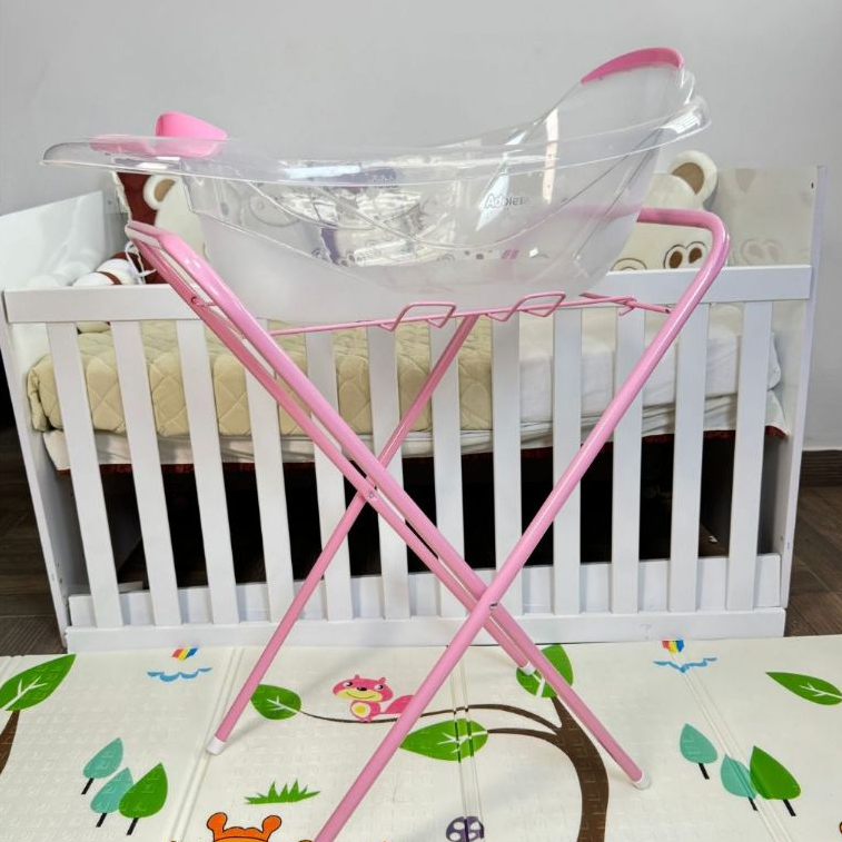 Kit Banho do seu bebe - Banheira 22Litros+Suporte