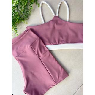 Conjunto Academia Poliamida Zero Transparência Short com bolso e Top com entrada para Bojo em Oferta na Shopee