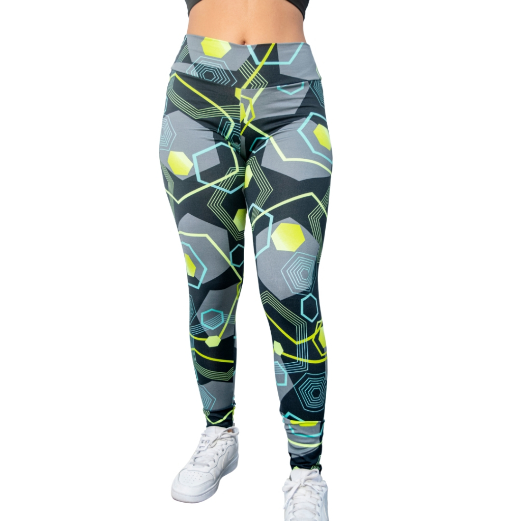 Calça Legging Suplex Estampada Academia Ginástica Crossfit Sem Transparência Cós Alto