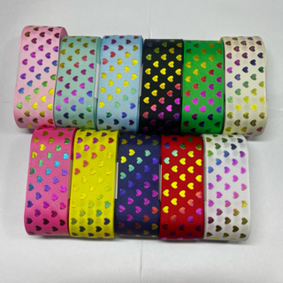 Fita para Laço Gorgurão Importada Coração Multicolor 38mm com 10 Metros em Oferta na Shopee