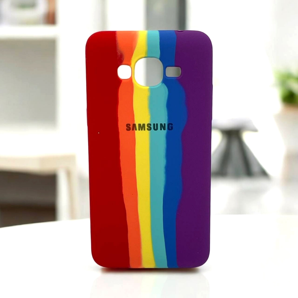 Capa Capinha de celular compatível com Galaxy J2 Prime ou Gran Prime Rainbow