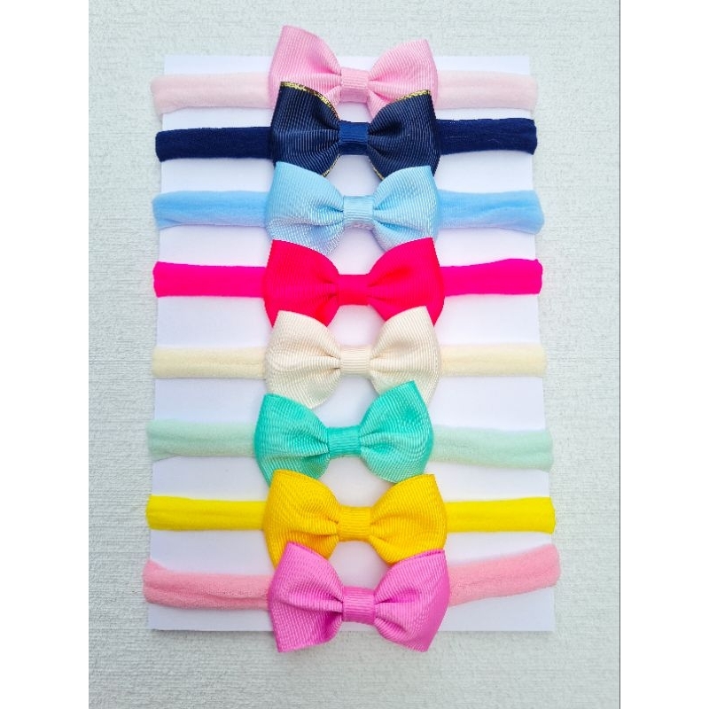 Kit 8 Lacinhos: Faixinhas para bebê menina macias e Confortáveis para RN de 0 a 2 Anos.