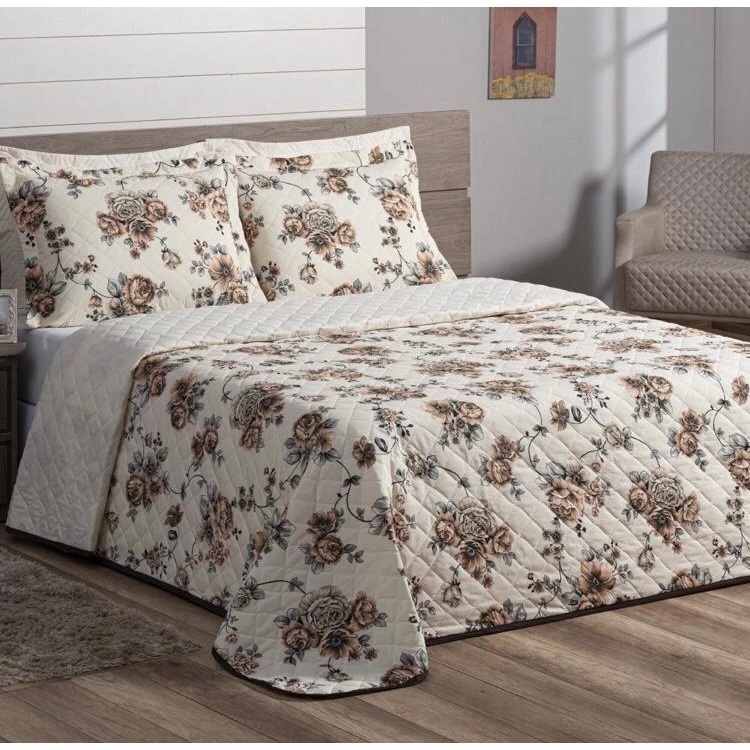 Cobre Leito Variados Estampados Matelados Face Única Casal - MaYu Pires em Oferta na Shopee