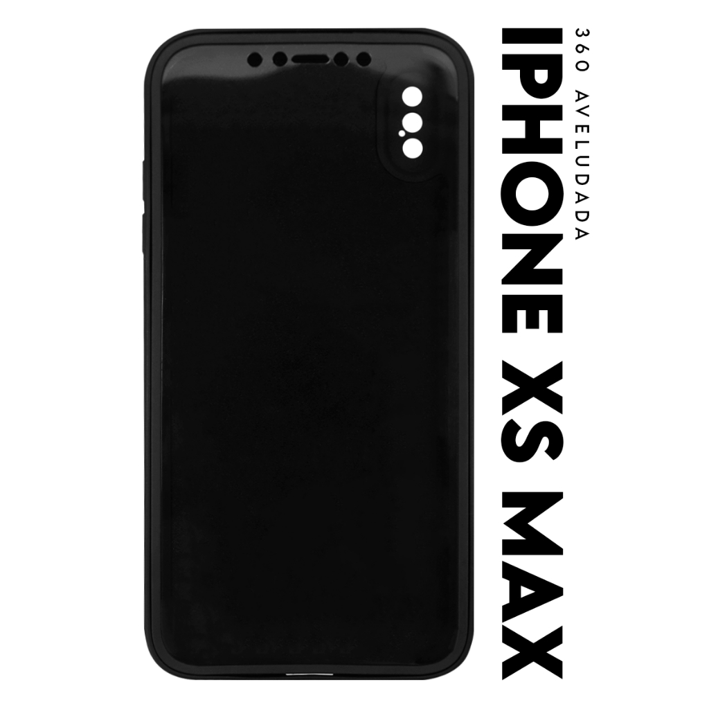 Capa Case Capinha 360 Frente e Verso Aveludada Cobre Tela Inteira Para Iphone XS Max tela 6.5 pol - Luiza Cell25