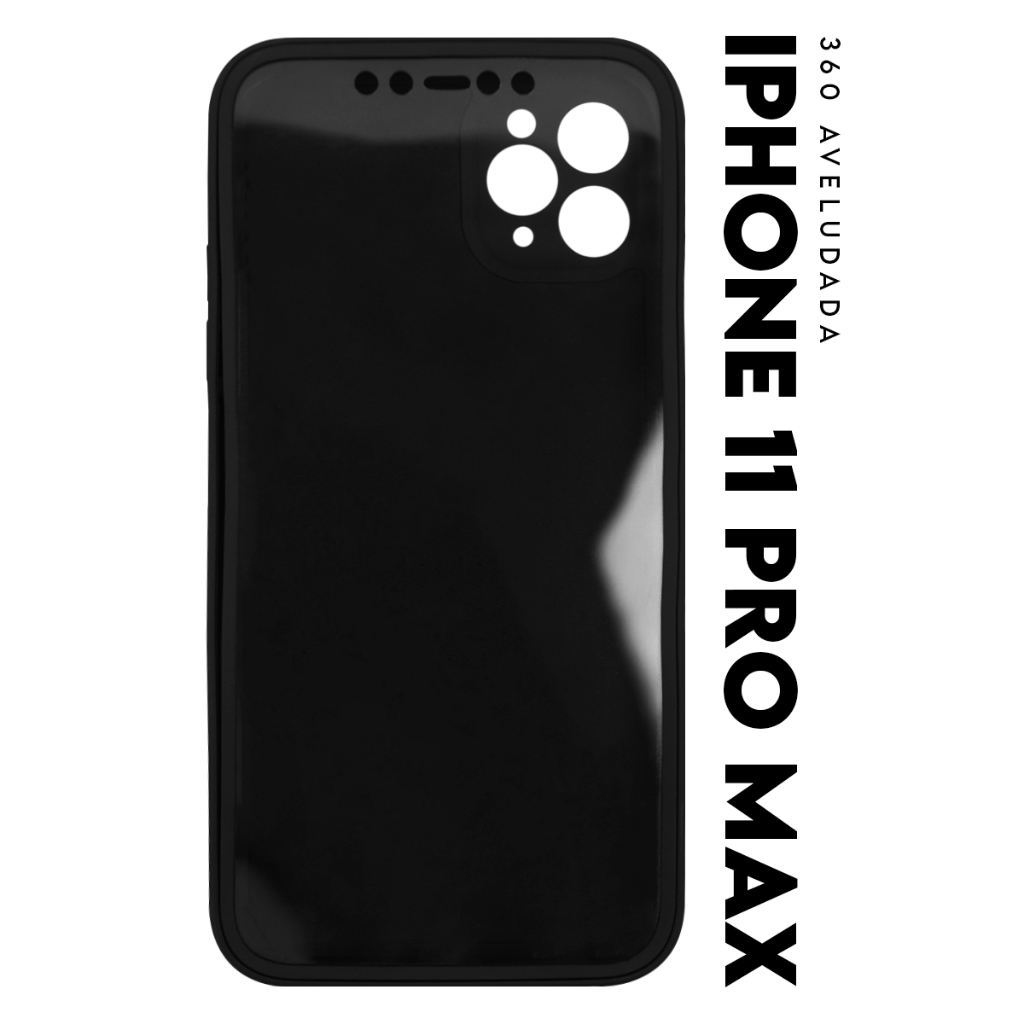 Capa Case Capinha 360 Frente e Verso Aveludada Cobre Tela Inteira Para Iphone 11 Pro Max tela 6.5 pol - Luiza Cell25