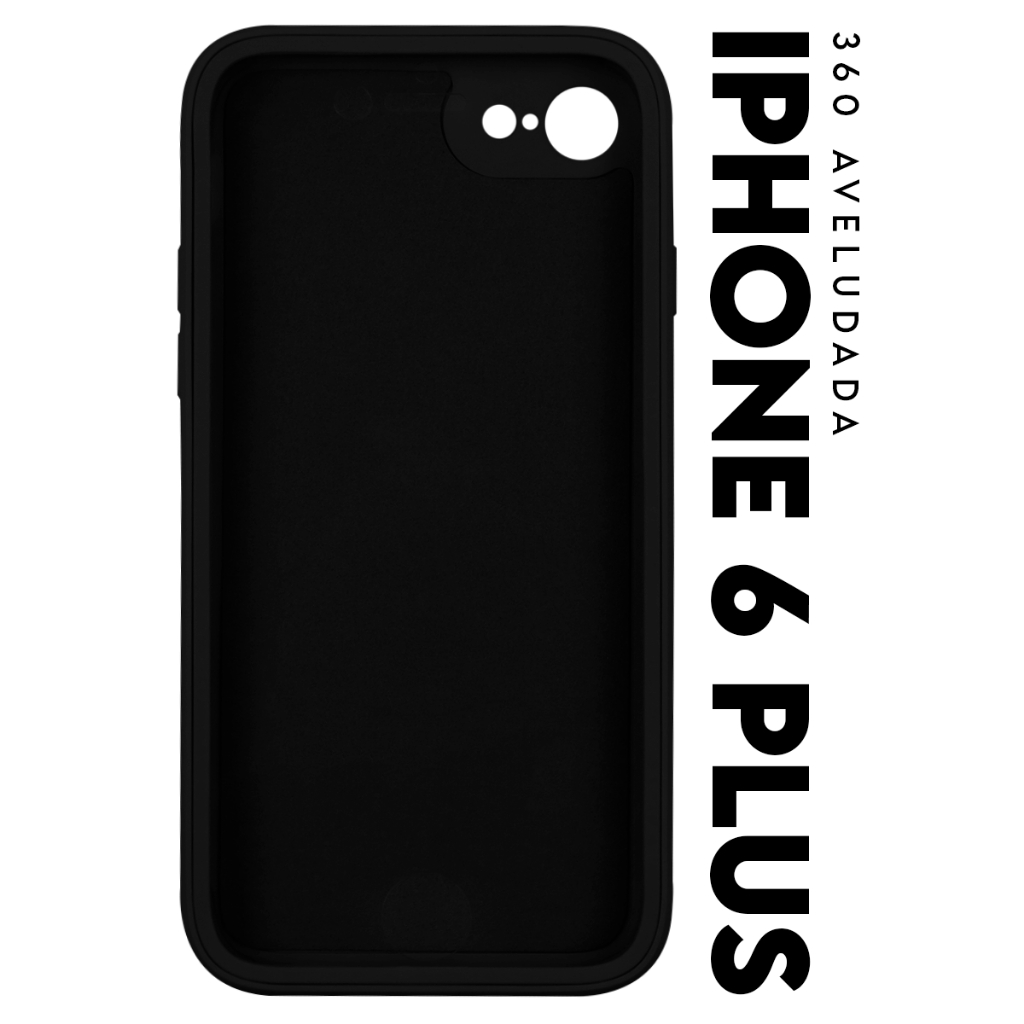 Capa Case Capinha 360 Frente e Verso Aveludada Cobre Tela Inteira Para Iphone 6 Plus tela 5.5 pol - Luiza Cell25