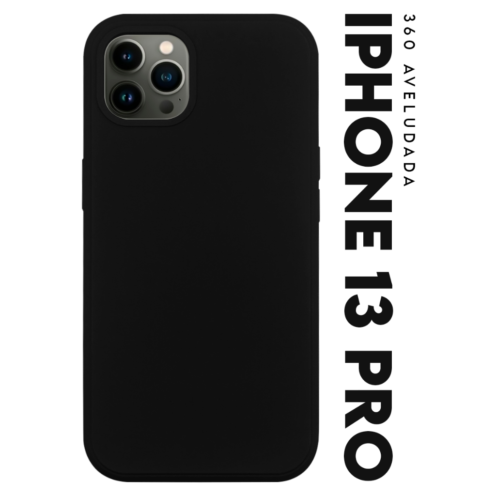 Capa Case Capinha 360 Frente e Verso Aveludada Cobre Tela Inteira Para Iphone 13 Pro tela 6.06 pol - Luiza Cell25