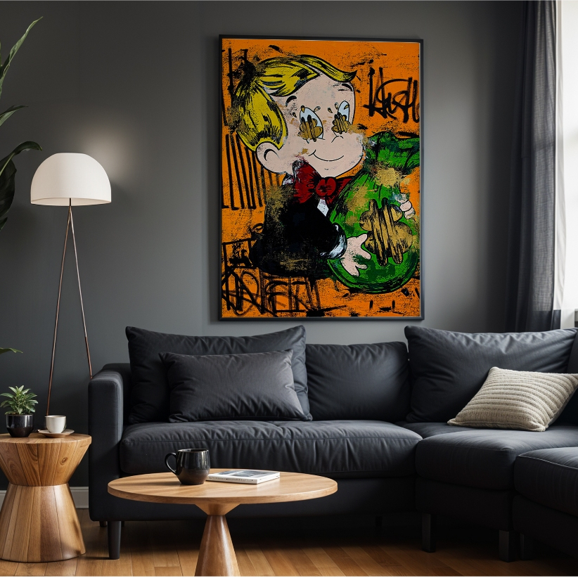 O garoto novo milionário com Richie Rich - 60x40