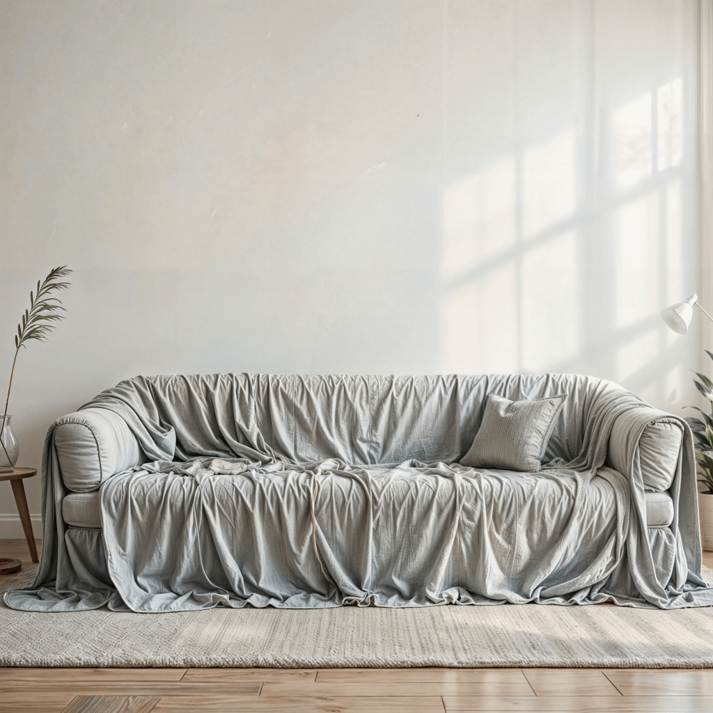 Manta Sofá 2.40M x 1.80M Gigante Tipo Capa Sofá Algodão Gigante Protetora para Decoração