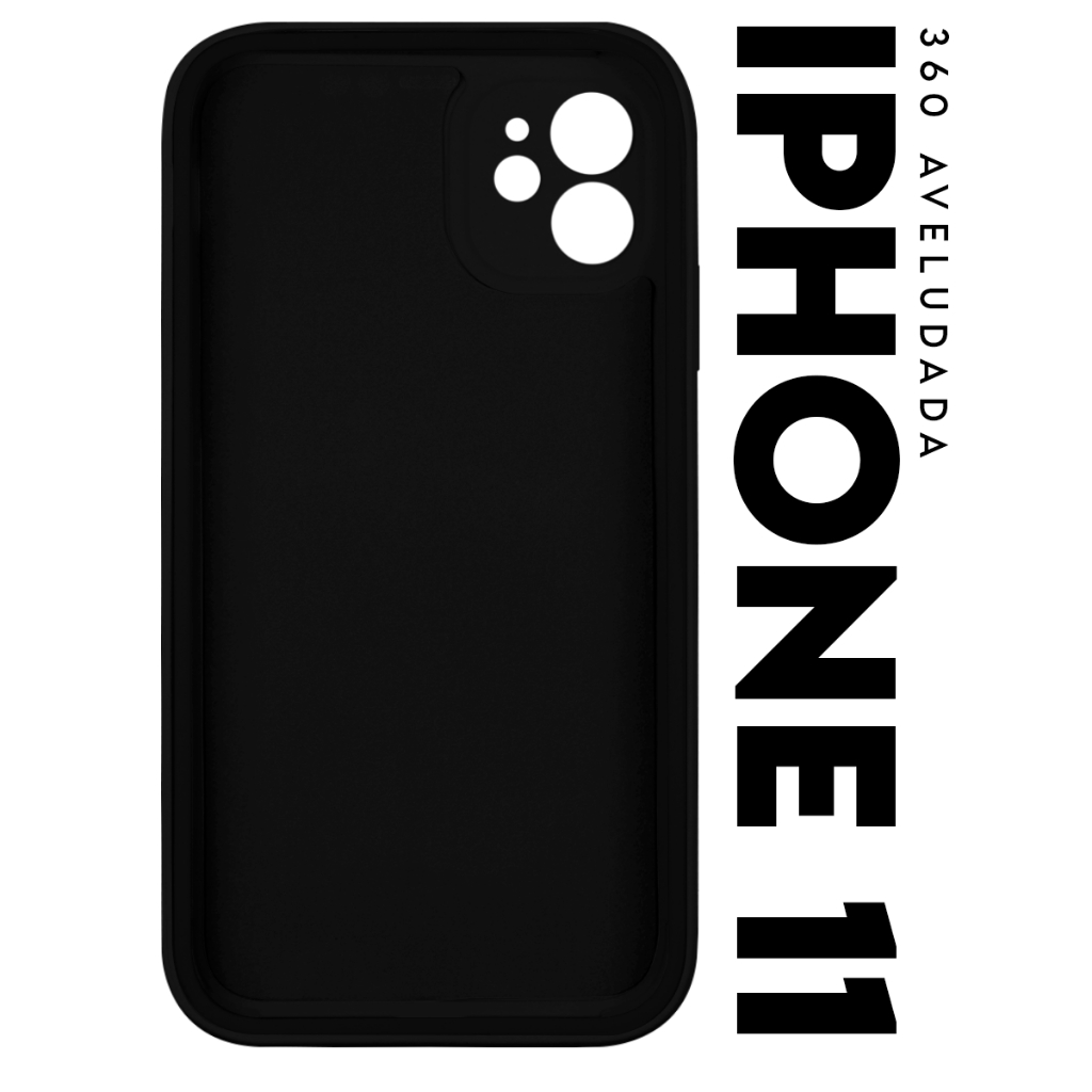 Capa Case Capinha 360 Frente e Verso Aveludada Cobre Tela Inteira Para Iphone 11 tela 6.1 pol - Luiza Cell25