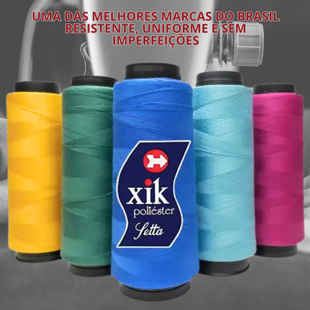 Linha de Costura Setta 120 2000 Jardas – Linha de Poliester para Máquina e Tecidos em Geral em Oferta na Shopee
