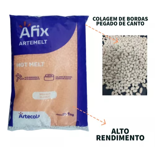Cola Hotmelt Granulada Transparente Coladeira Borda 1kg