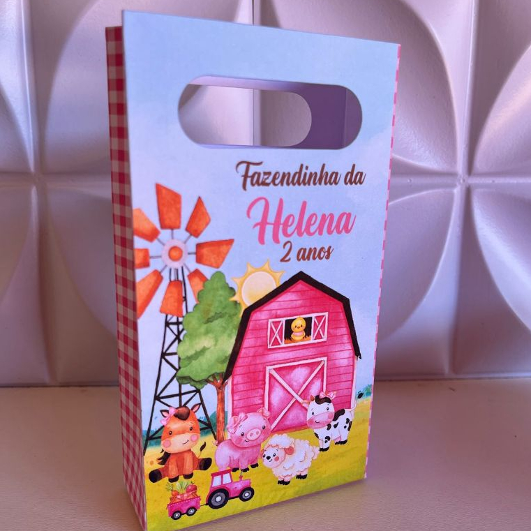 20 Sacolinhas Personalizadas para Lembrancinhas - Fazendinha