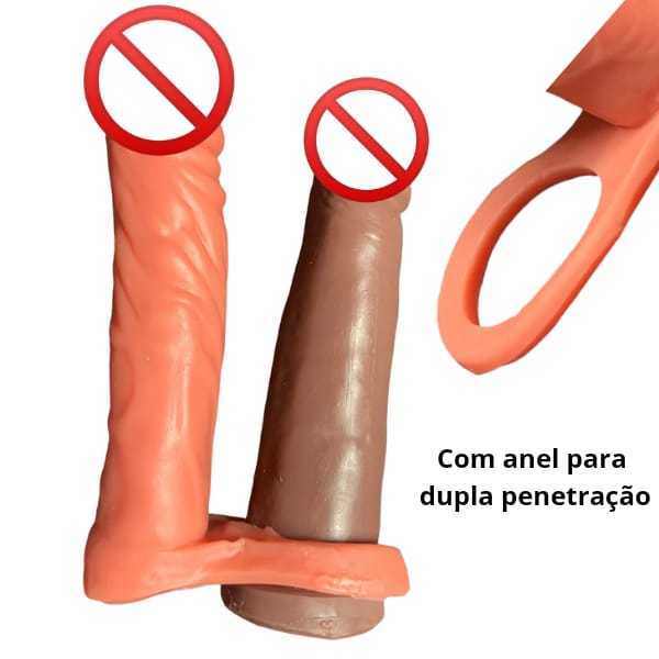 Anel Companheiro Pênis Dupla Penetração Penis Realista em Oferta na Shopee