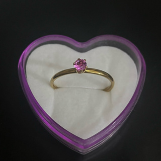 Modelo 2 Anel De Aço Inox DOURADO Solitário Pedra Colorida Pedra Zircônia 4mm Casamento ou Noivado em Oferta na Shopee