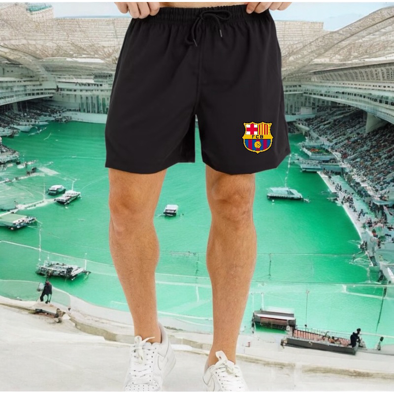 Short Bermuda Masculina Futebol Club Barcelona Super Confortável Leve Barata