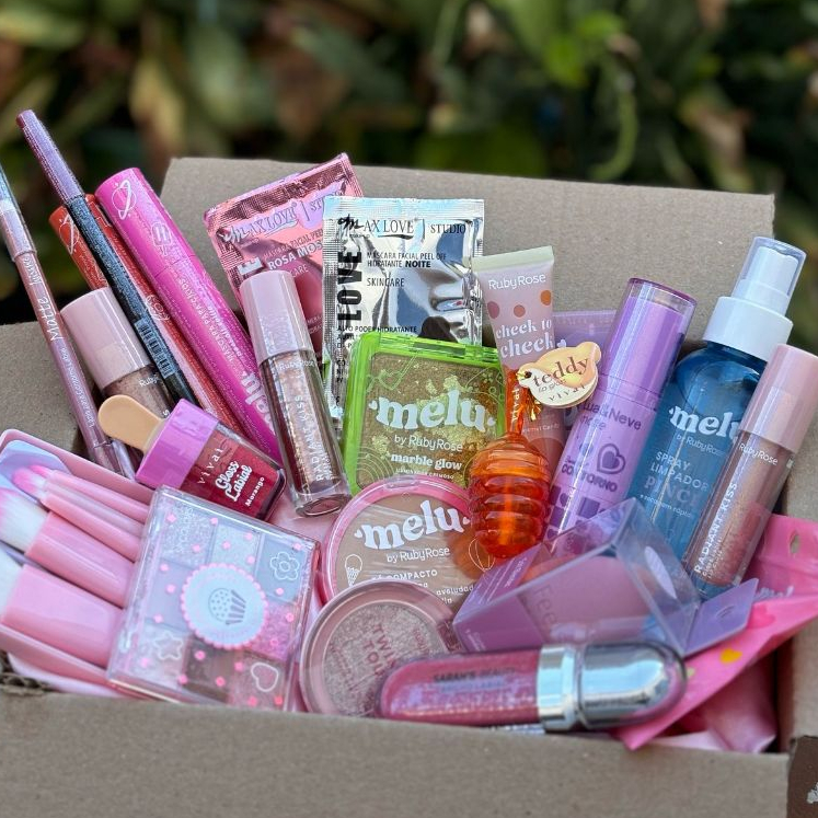 Kit de Maquiagem 10 ProdutosVariados Melhores Marcas Nacionais Vivai Mia Make Melu Ruby Rose Iniciante Revenda em Oferta na Shopee