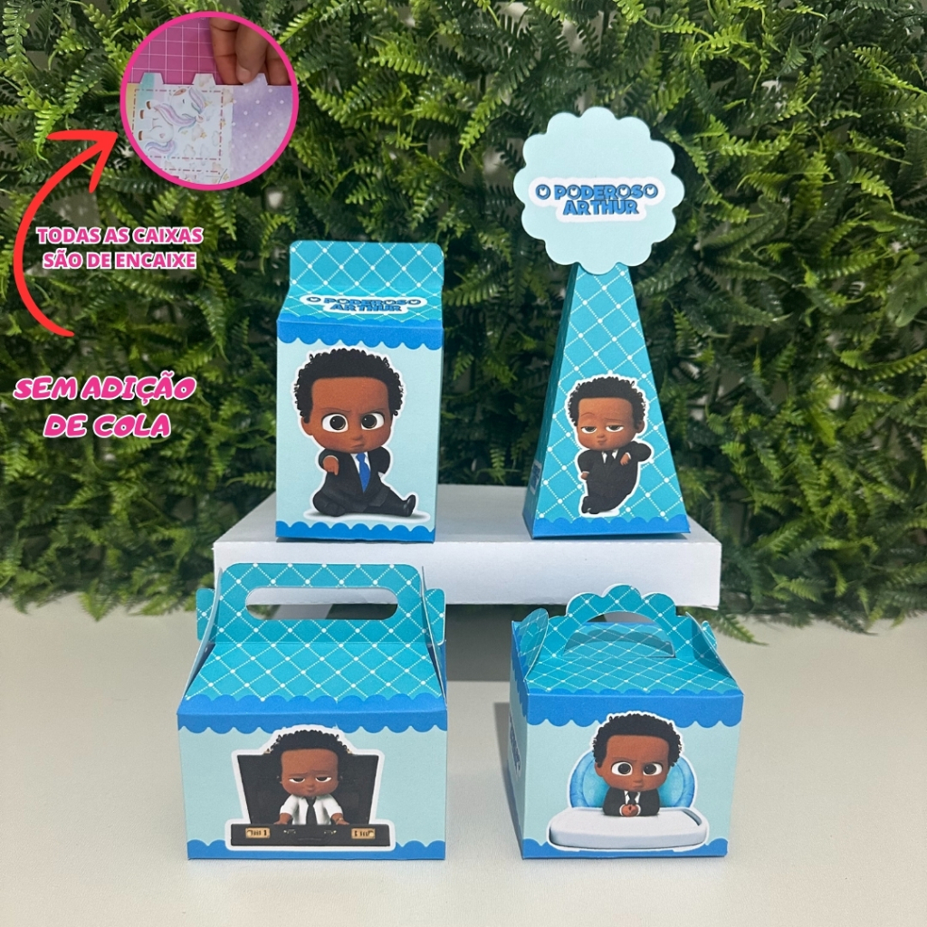 Kit Festa O PODEROSO CHEFINHO  - PEGUE E MONTE / Personalizados | Lembrancinhas Caixinhas personalizadas