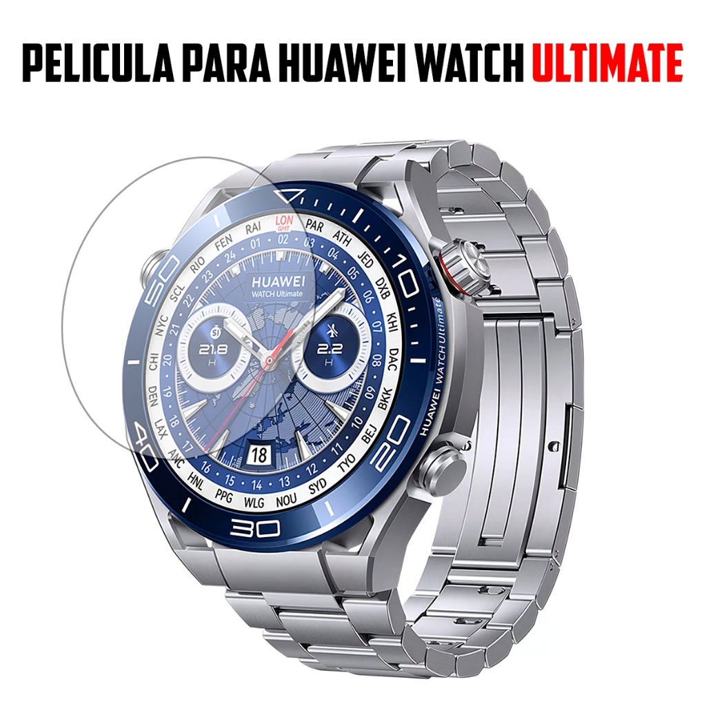Película para Smartwatch Huawei Watch Ultimate de vidro temperado Proteção de Tela