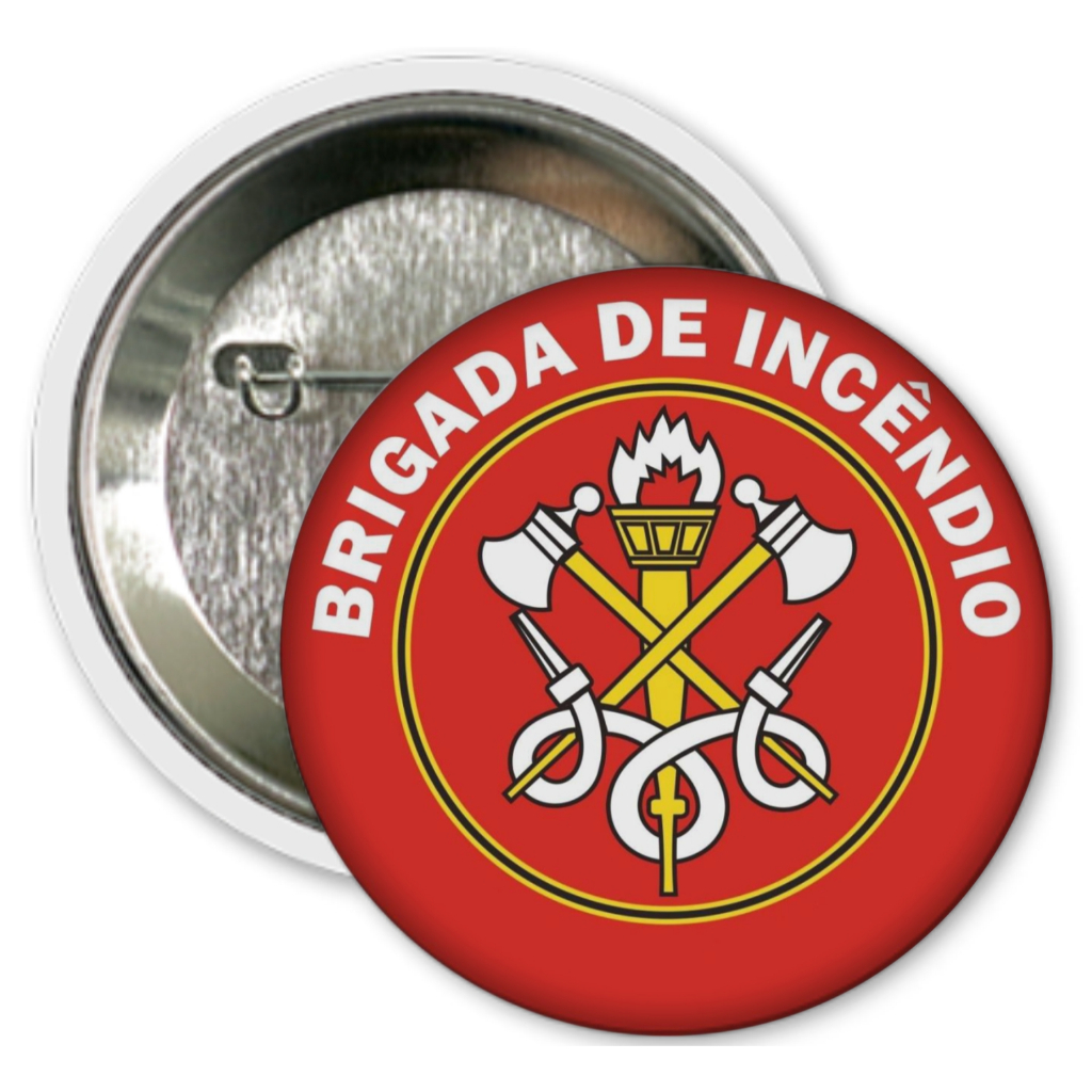 Bottons Brigada de Incêndio 3,5 cm Boton Botons Botão Broche Pin