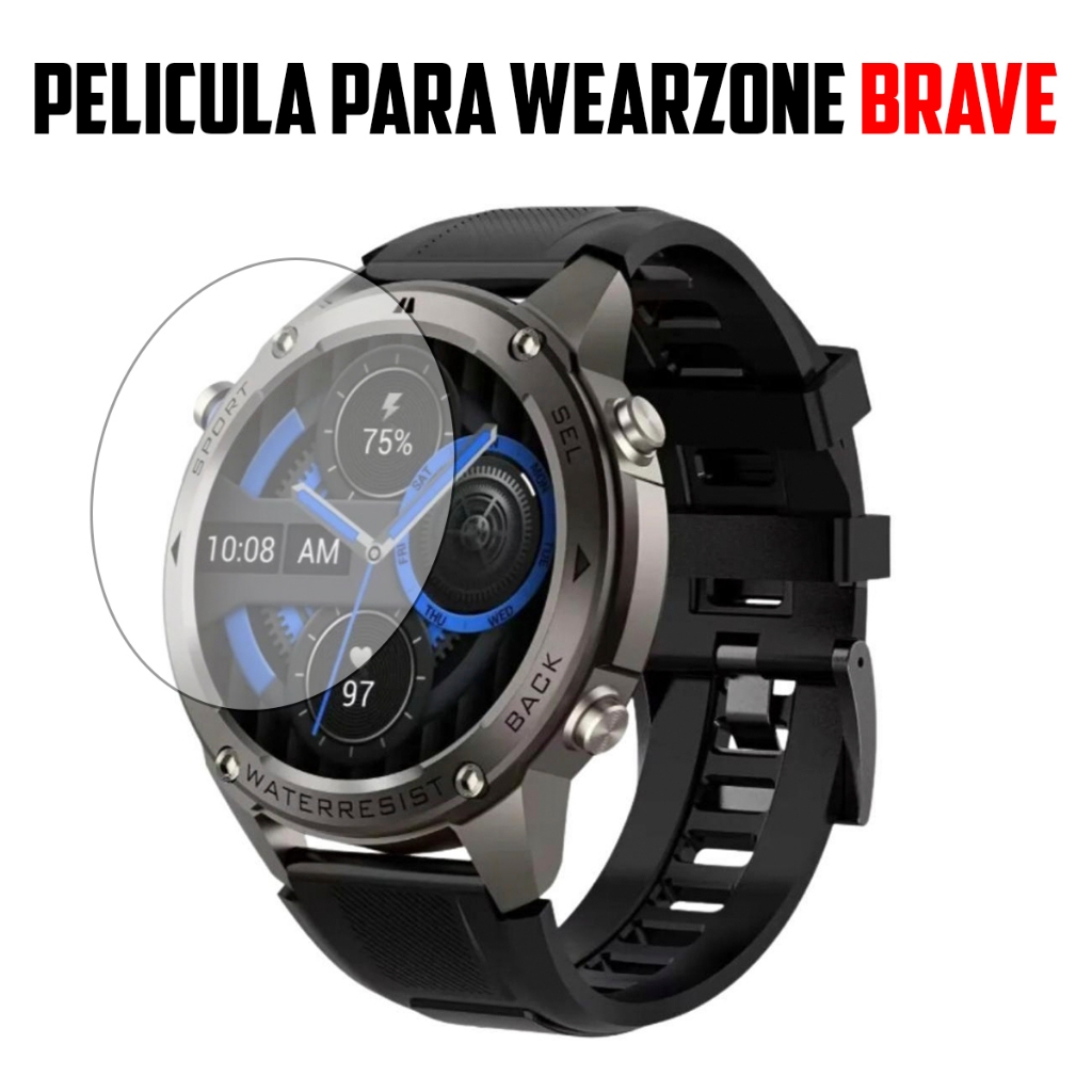 Película para Smartwatch Wearzone Brave de vidro temperado Proteção de Tela