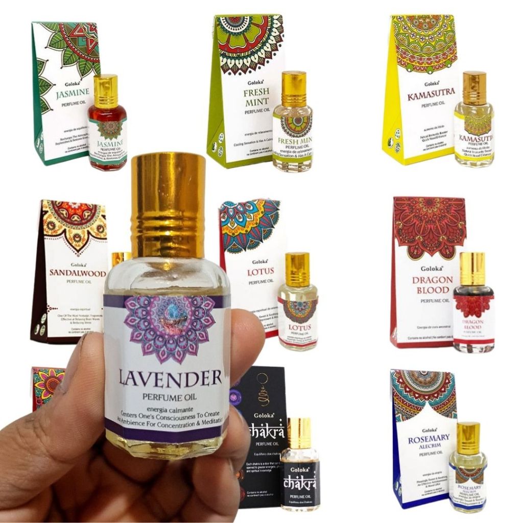 Oleo Perfumado Goloka Indiano Vegano Concentrado 10 ML