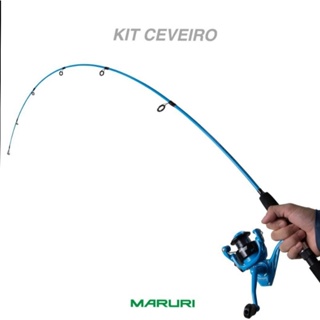 Kit Ceveiro 3000 Maruri Vara + molinete drag 8 kg em Oferta na Shopee