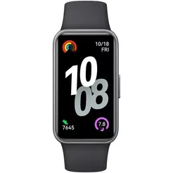 Smartband Huawei Band 10 Preto, Compatível com iOS e Android e bateria com duração de até 14 dias.