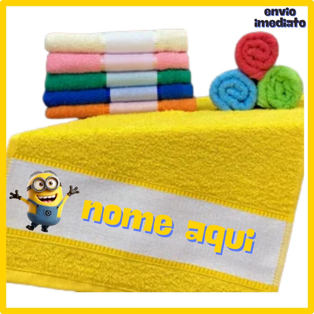 Kit 3 Toalhinhas de Mãos Personalizadas Escolar em Oferta na Shopee