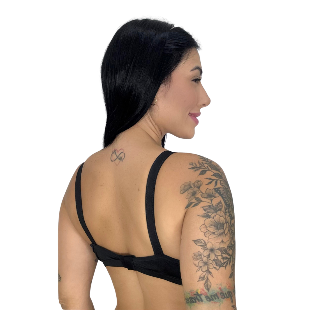 Kit 5 Sutiã Reforçado Sem Bojo e Sem Aro Alta Sustentação Com Alça Grossa Soutien Firme Feminino — imagem 2 de 2