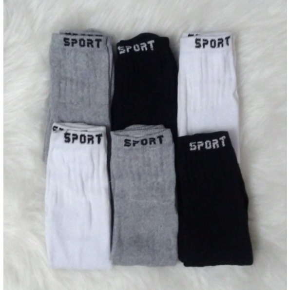Kit 24 Pares Meia Adulto Masculina Feminina Esportiva Cano Alto Algodão