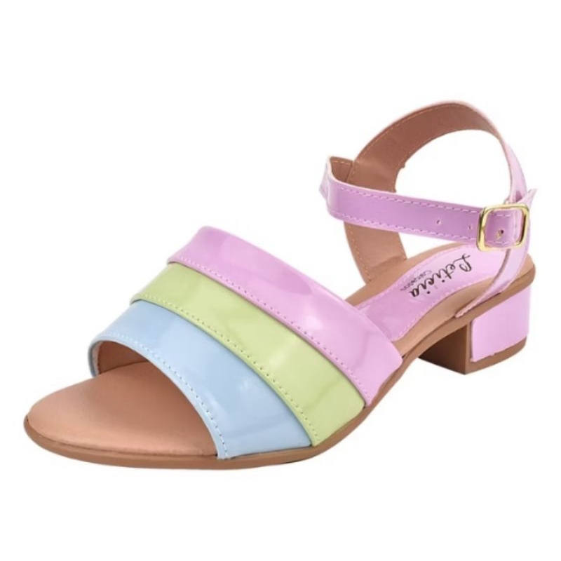 Sandálias Femininas Salto grosso Confortável em Oferta na Shopee