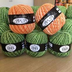 Barbante 200g B&B Mesclado tipo Barroco Multicolor, fio 6.