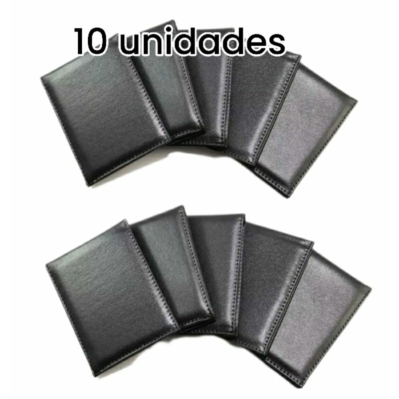 Kit Presente Para Padrinho de Casamento/ Carteira masculina couro sintético, Porta cartãos,(kit 10 unidades)