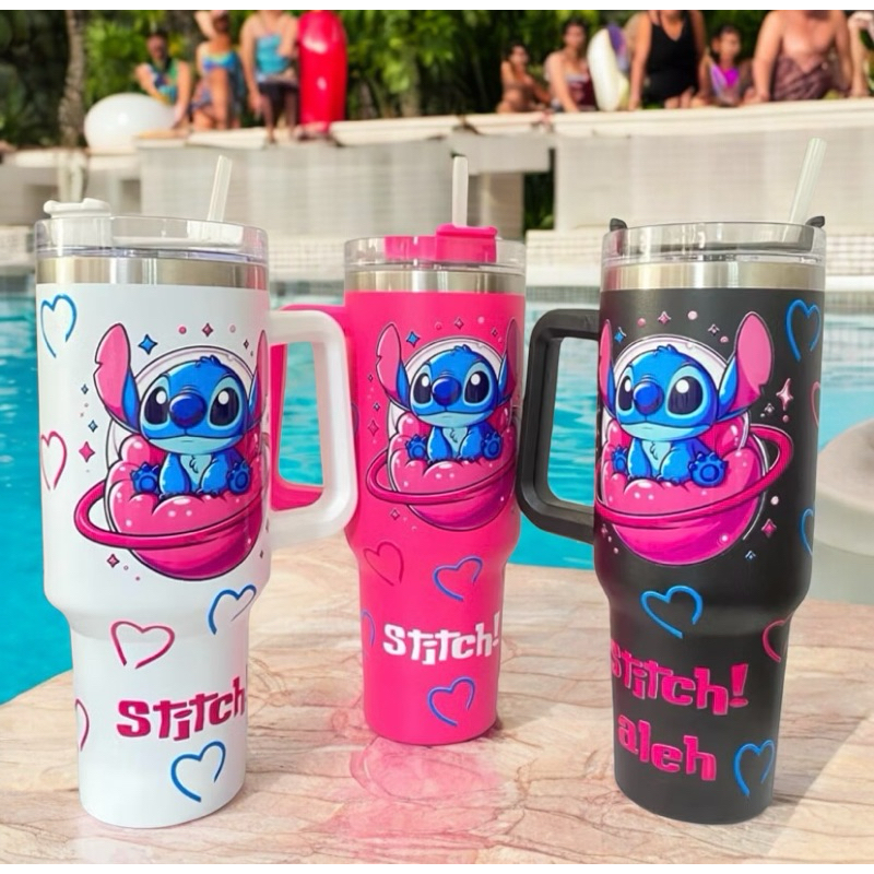 Copo Térmico Stitch Planeta personalizado com Nome