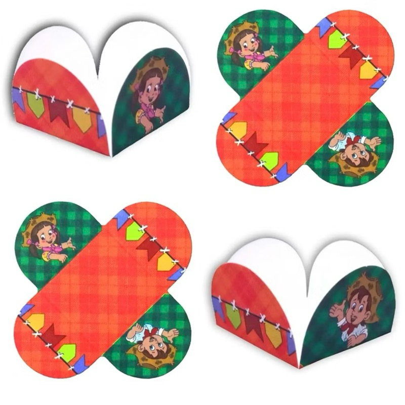 250 FORMINHAS FESTA JUNINA  4 PÉTALAS PARA DOCES E BRIGADEIROS em Oferta na Shopee