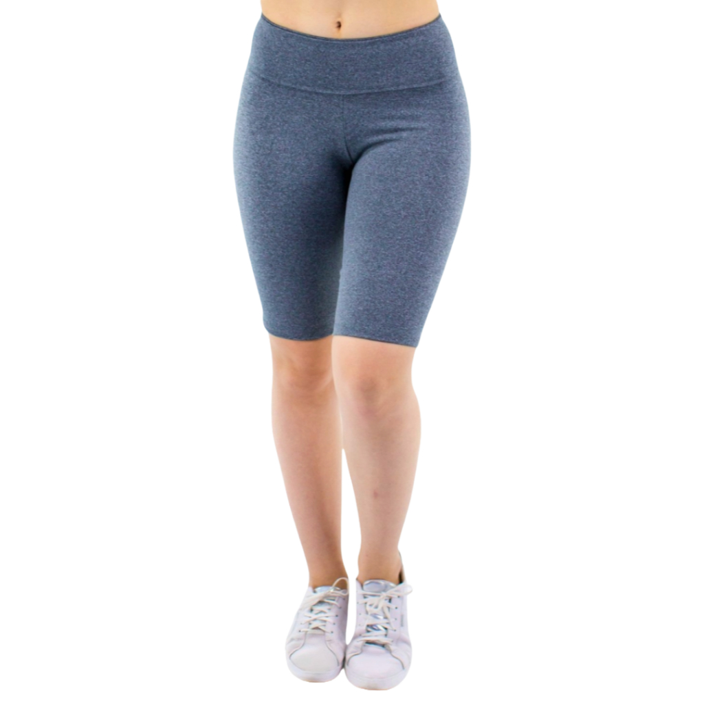 Shorts Legging Academia Feminino Meia Coxa Cintura Alta Bermuda Ciclista Zero Transparência