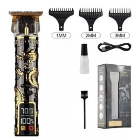 Máquina de cortar cabelo barbeiro dragão profissional elétrica bateria recarregável-K4/K5