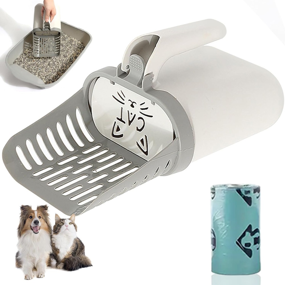 Pá para Areia de Gato com Grande Capacidade Removível Multifuncional para Casa Pet Shop e Viagens com Gatos