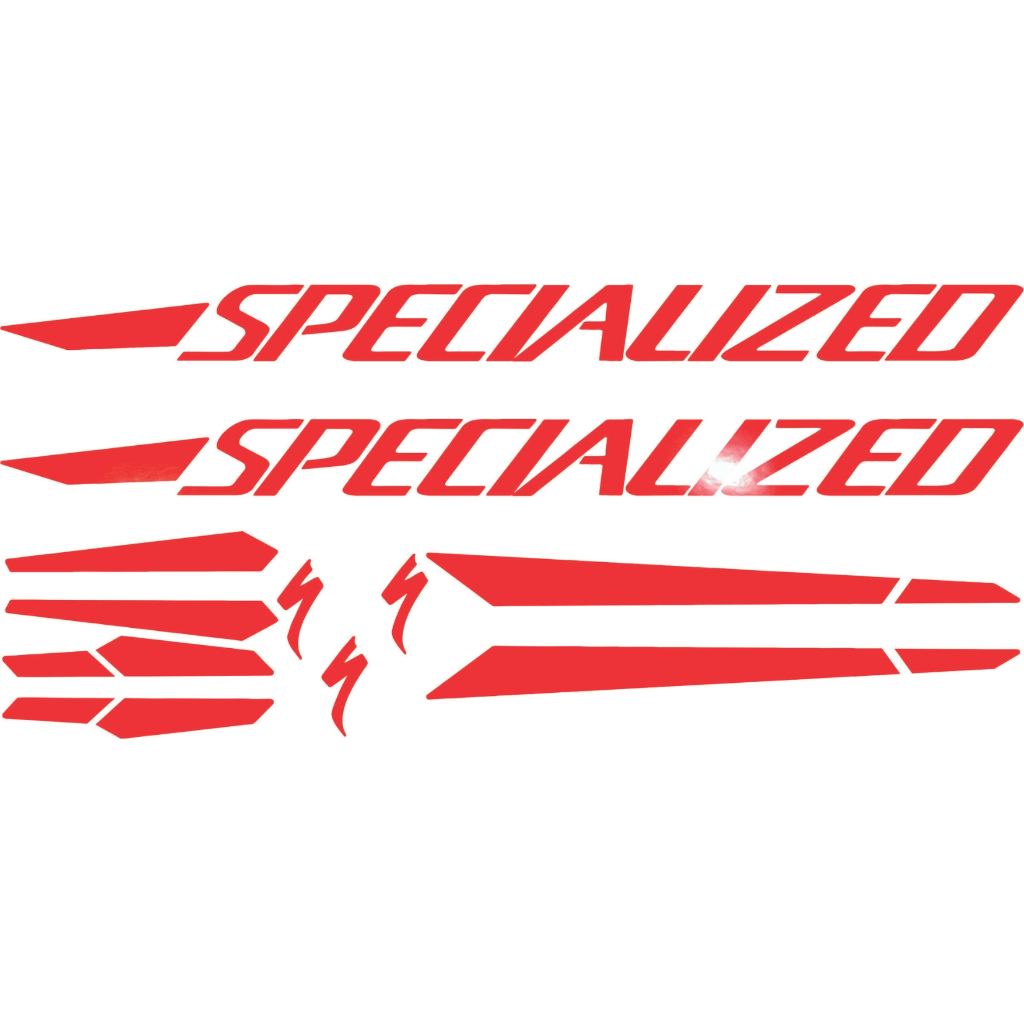 Adesivo refletivo Specialized + S para Bicicleta Mountain Bike Quadro