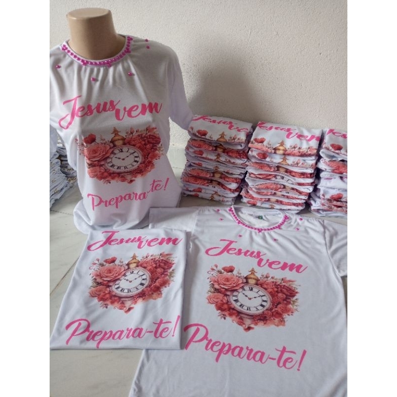 FARDA CAMISETA PARA SUA FESTIVIDADE BLUSA COM FRASE PEROLAS