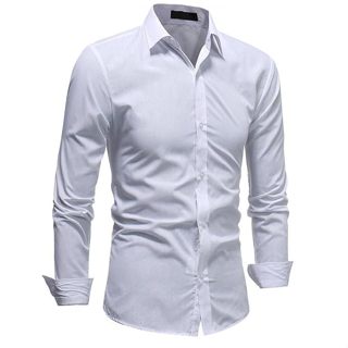Camisa Social Masculina Slim Luxo - Conforto e Elegância em Oferta na Shopee