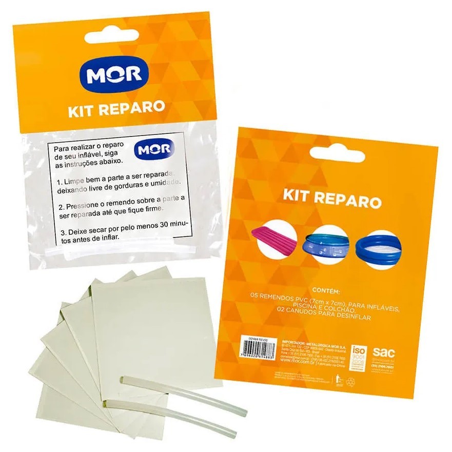 Kit Reparo Piscina Bóias Adesivo Prático Multiuso