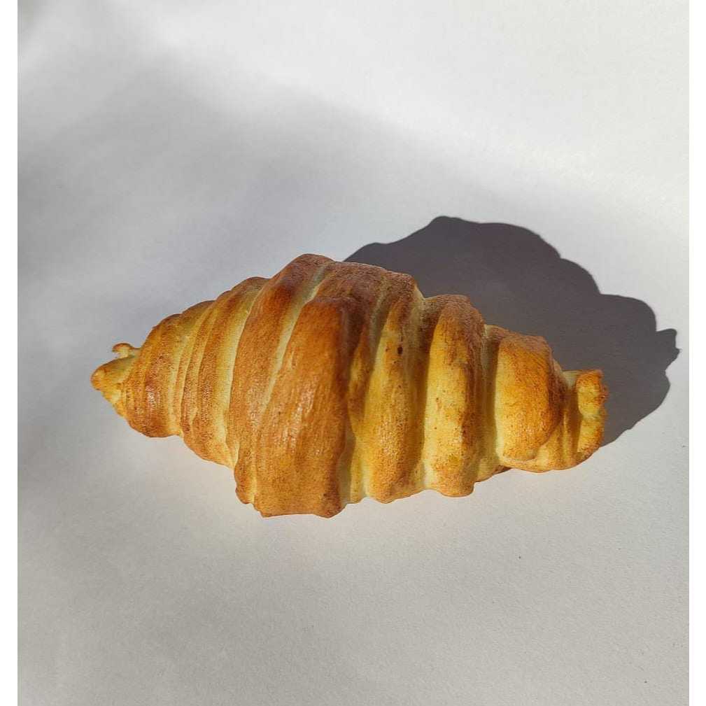 Pão Croissant  Mini artificial para decoração.