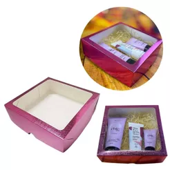 10~40 CAIXA ROSA TEXTURA COM VISOR S22 20X20X6 CM ASSK (CHOCO)