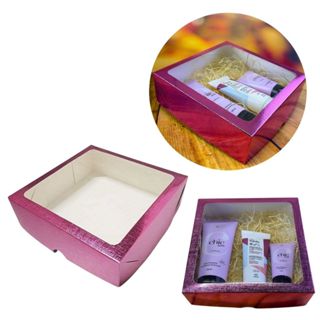 10~40 CAIXA ROSA TEXTURA COM VISOR S22 20X20X6 CM  ASSK em Oferta na Shopee